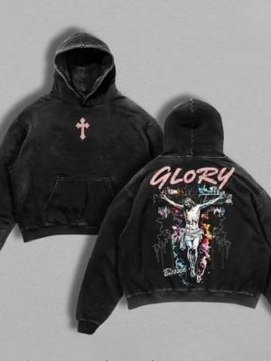 Glory Blessed Hoodie - Front and Back View